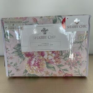 🌸🌸Shabby Chic  Floral  6 pc Sheet Set KING New